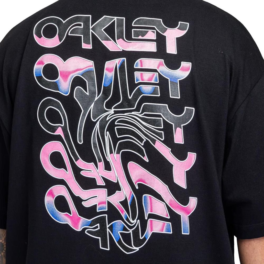 Imagem 4 do produto Camiseta Oakley B1B Warp Graphic SS Masculina
