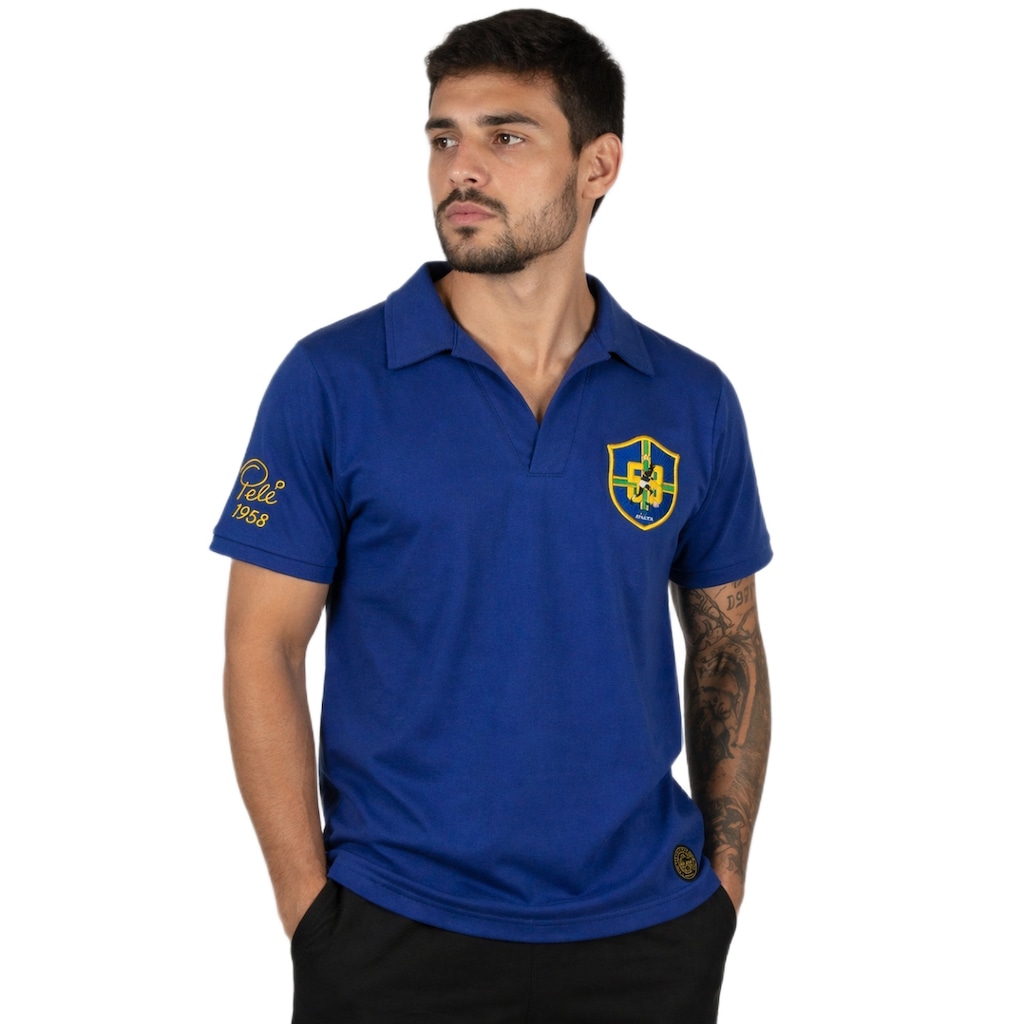 Imagem 3 do produto Camisa do Brasil Athleta Retrô 1958 - Masculina