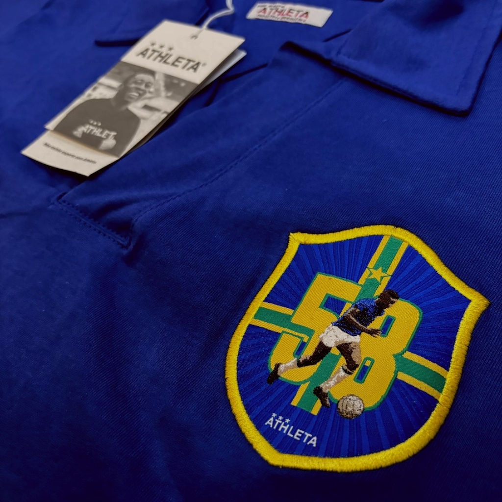 Imagem 4 do produto Camisa do Brasil Athleta Retrô 1958 - Masculina
