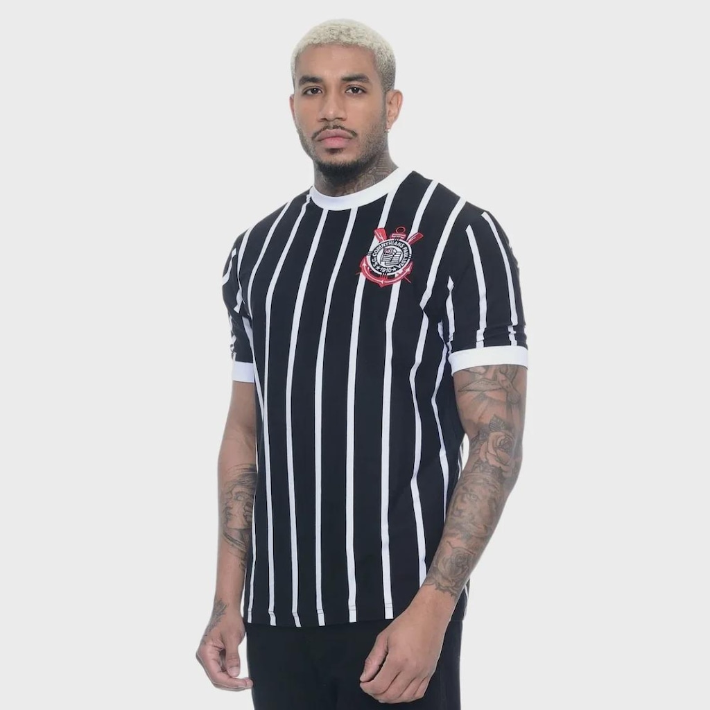 Imagem 2 do produto Camisa do Corinthians Democracia Retrô Braziline - Masculina