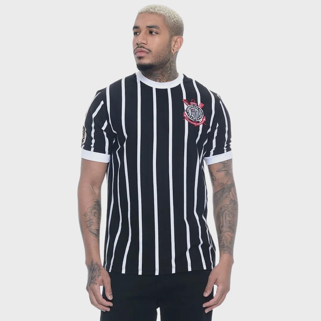 Imagem 3 do produto Camisa do Corinthians Democracia Retrô Braziline - Masculina