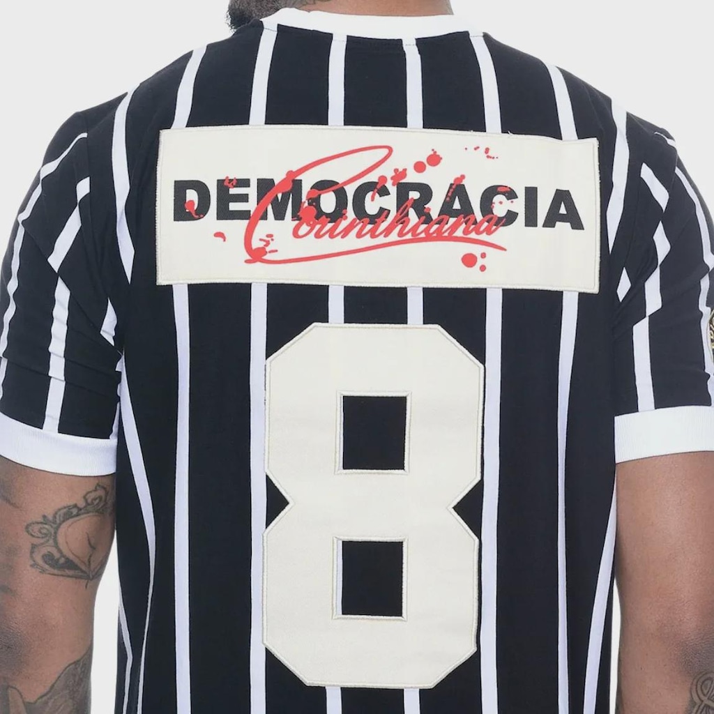 Imagem 5 do produto Camisa do Corinthians Democracia Retrô Braziline - Masculina