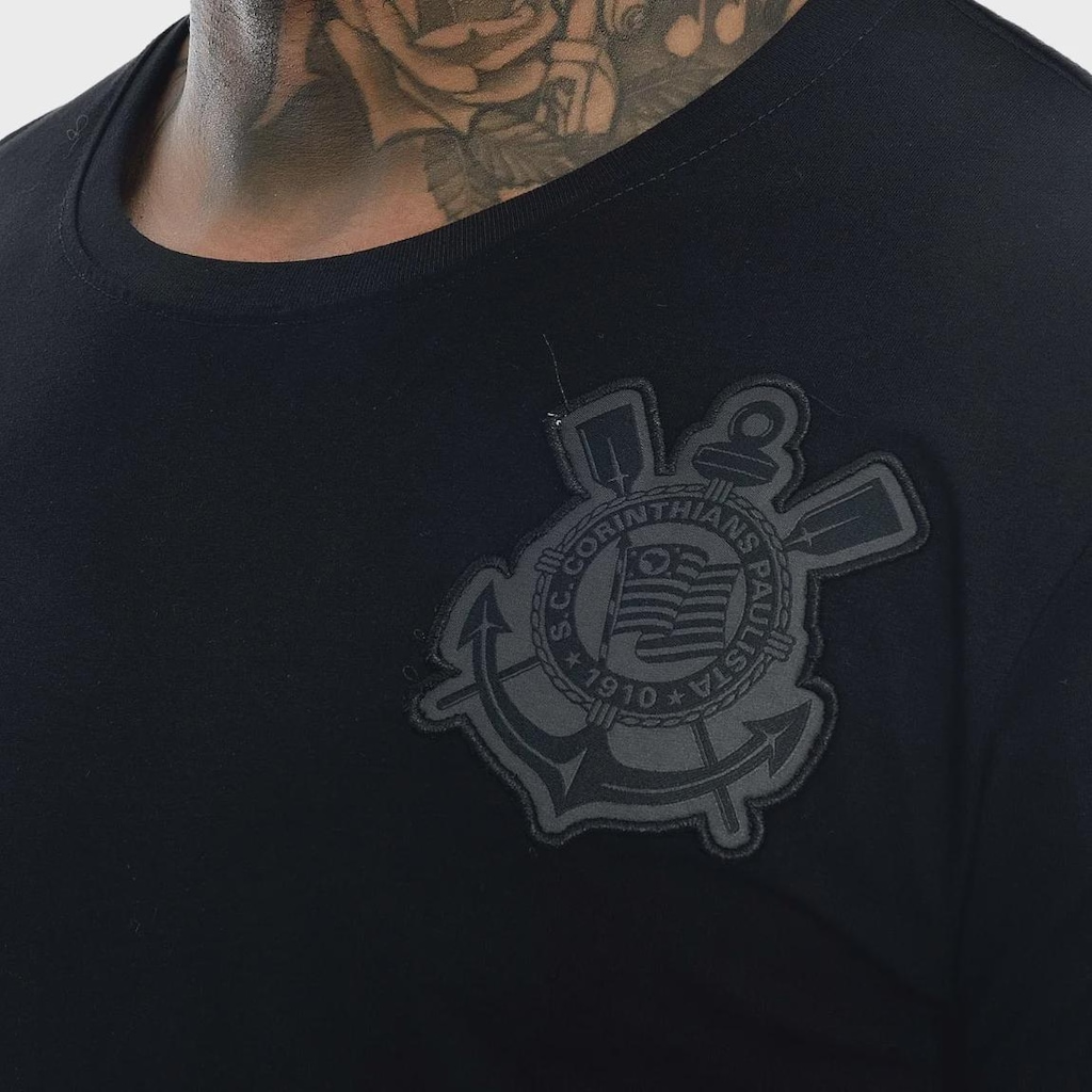 Imagem 4 do produto Camisa do Corinthians Escudo Bordado Dry - Masculina