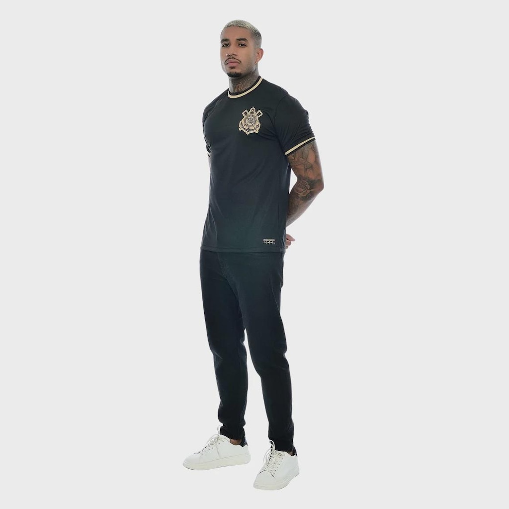 Imagem 2 do produto Camisa do Corinthians Escudo Bordado Coimbra - Masculina