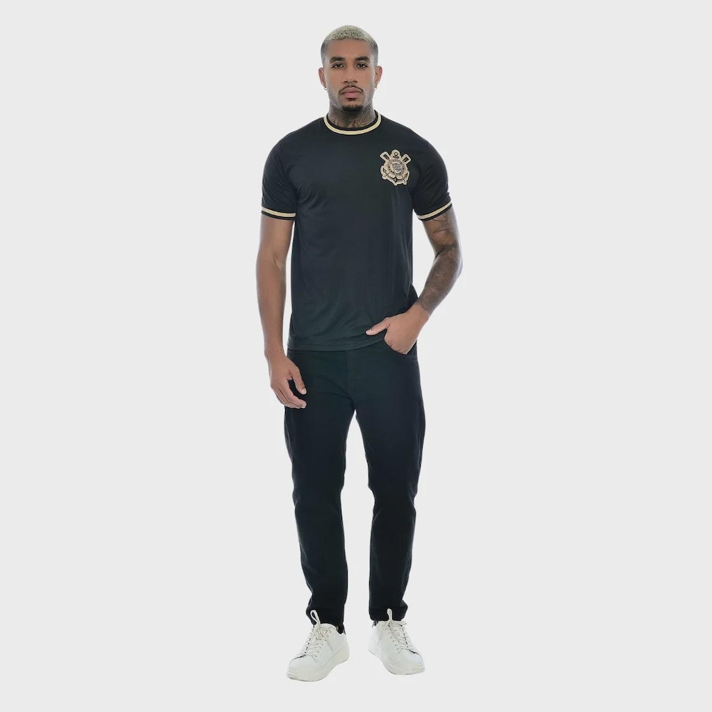 Imagem 3 do produto Camisa do Corinthians Escudo Bordado Coimbra - Masculina