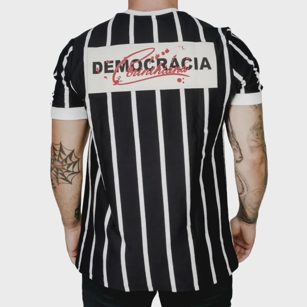 Imagem 4 do produto Camisa do Corinthians Democracia Retrô Braziline - Masculina