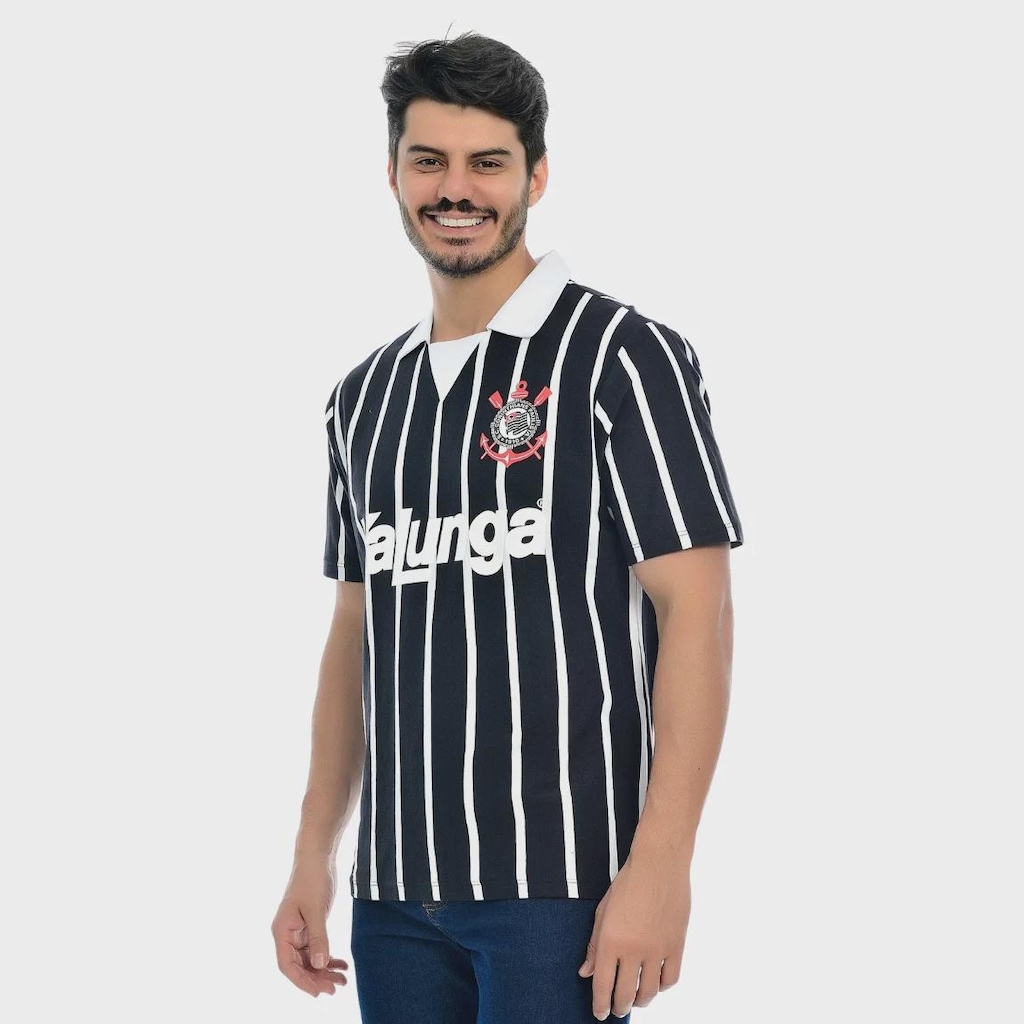 Imagem 2 do produto Camisa do Corinthians Kalunga Retrô Coimbra - Masculina