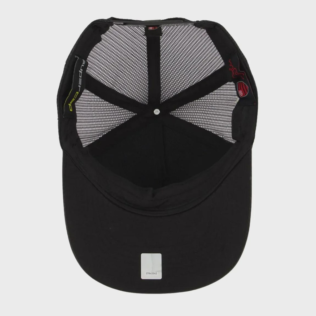 Imagem 4 do produto Boné Adulto Trucker Flamengo Zico Licenciado Aba Curva