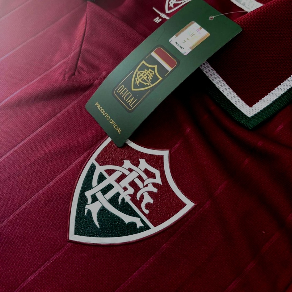 Imagem 3 do produto Camisa do Fluminense Polo Grená Símbolo - Masculina