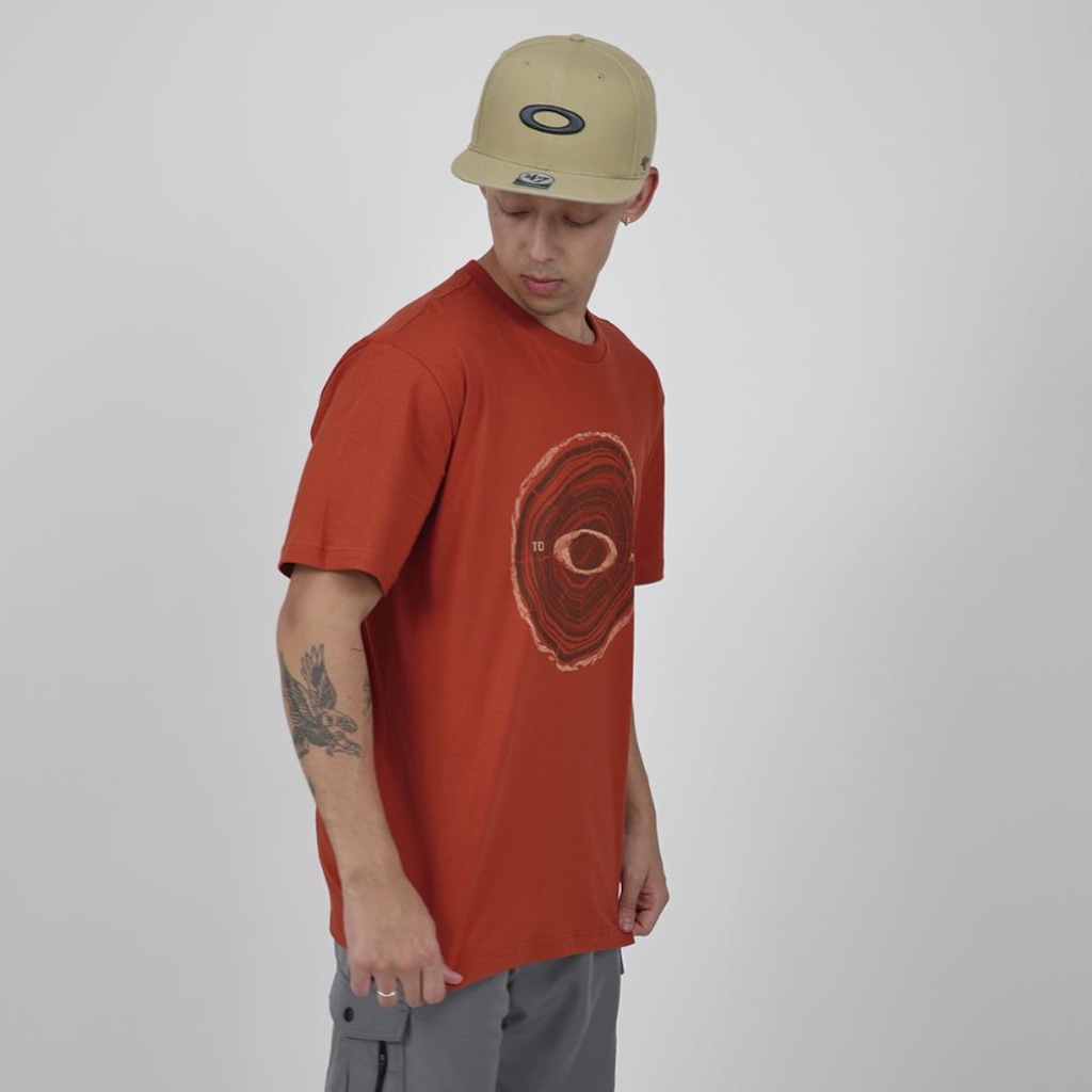 Imagem 5 do produto Camiseta Oakley Woody Ellipse Flame Red Masculina