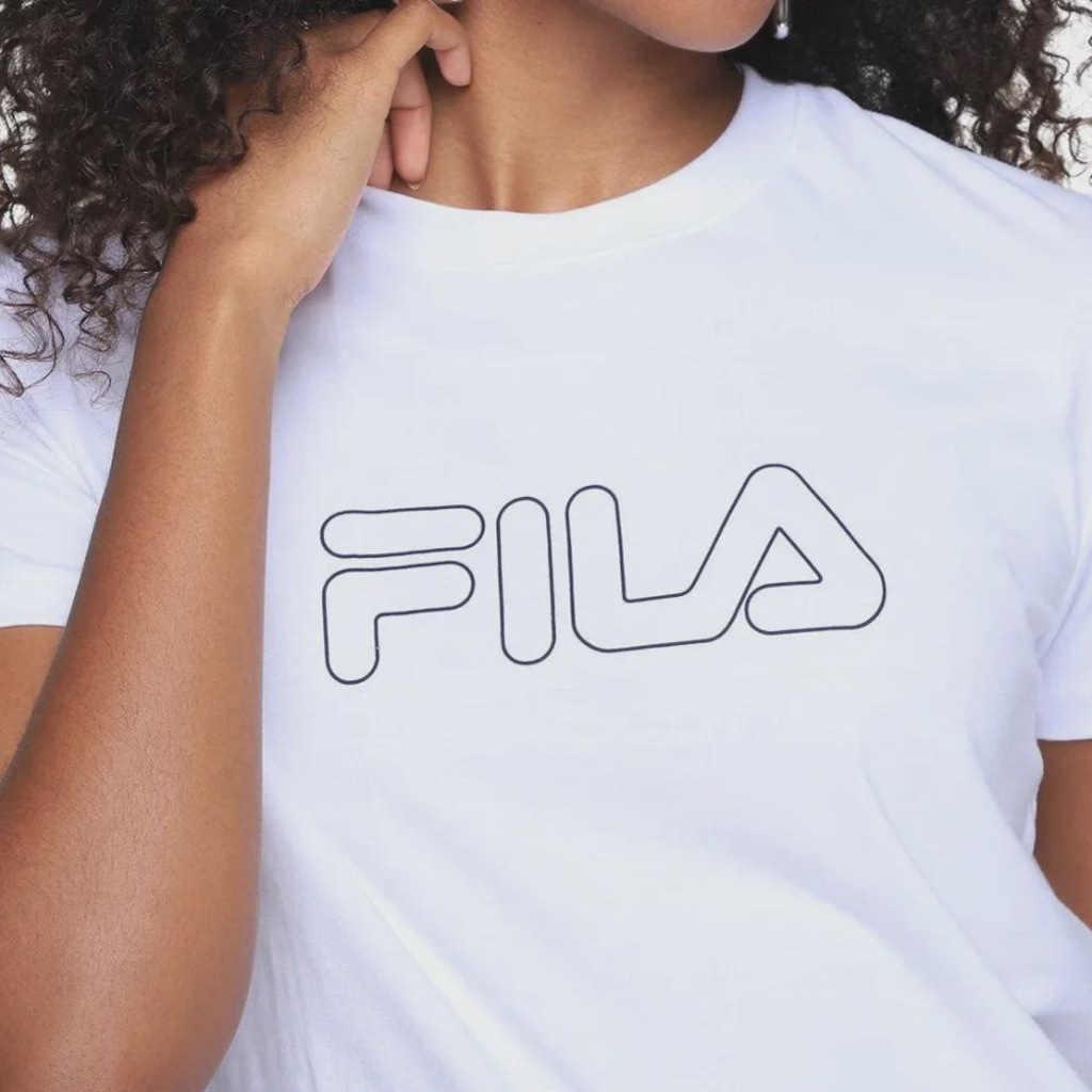 Imagem 2 do produto Camiseta Fila Regular Basic Outline - Feminina