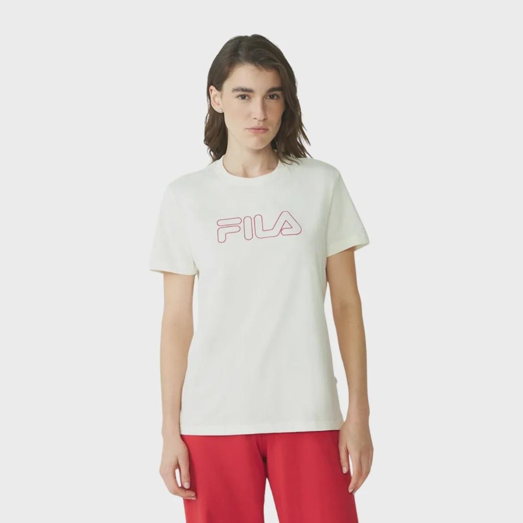 Imagem 2 do produto Camiseta Fila Regular Basic Outline - Feminina