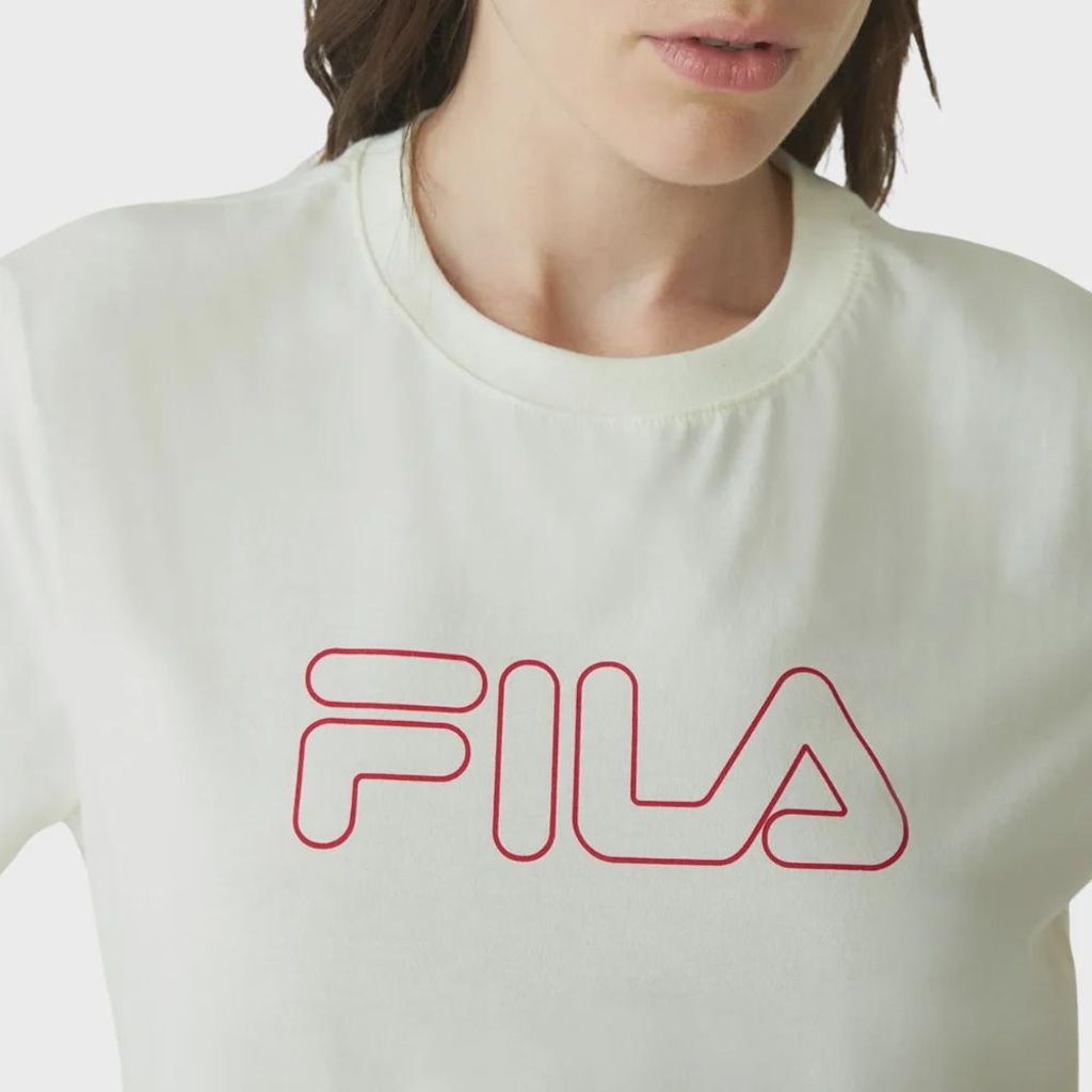 Imagem 3 do produto Camiseta Fila Regular Basic Outline - Feminina