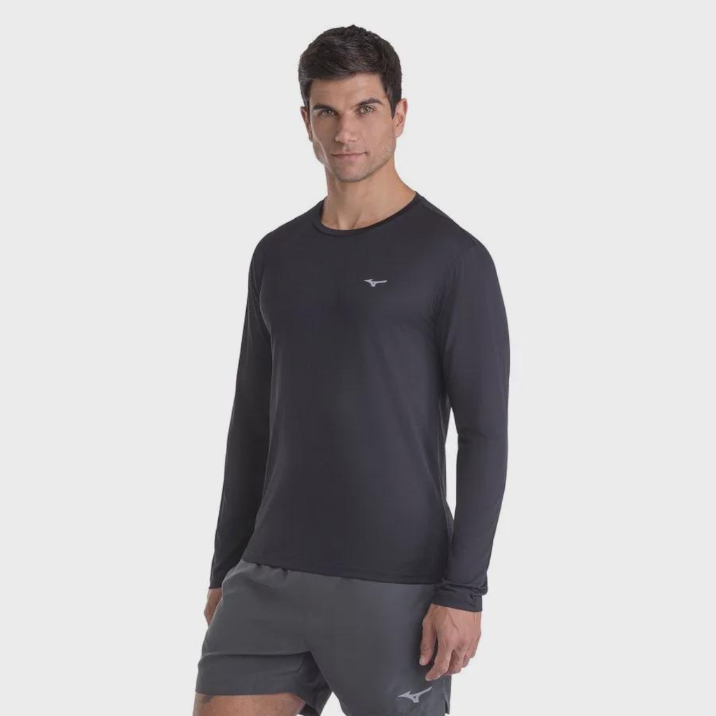 Imagem 2 do produto Camiseta de Corrida Manga Longa Mizuno Nirvana Masculina