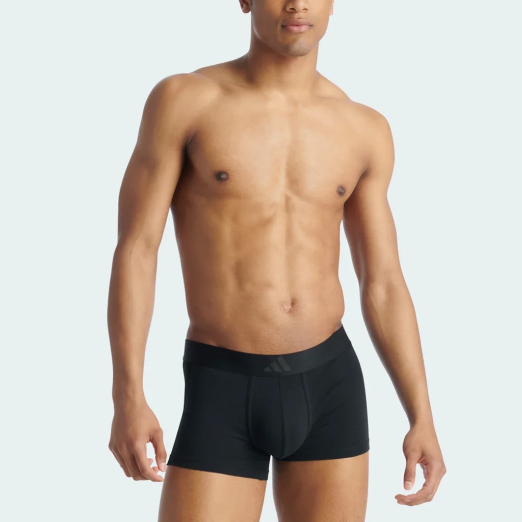 Imagem 2 do produto Kit Cueca Boxer adidas 3 Listras Active Flex Algodão com 2 Peças - Masculina