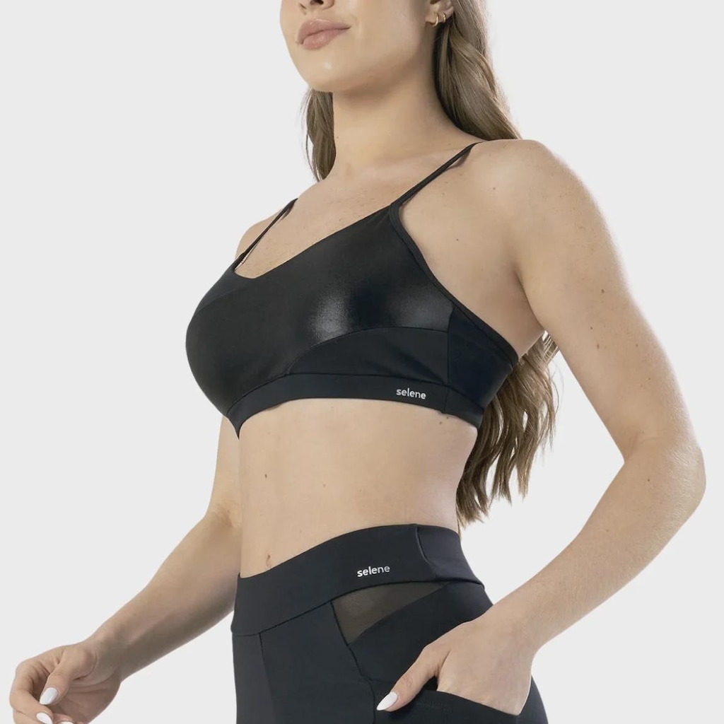 Imagem 2 do produto Top Selene Com Bojo e Recorte Cirrê - Feminino