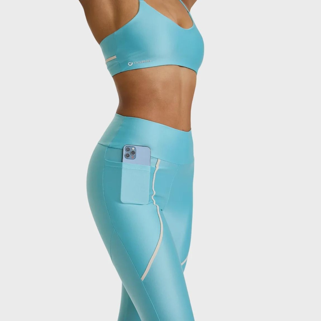 Imagem 4 do produto Top Caju Brasil Atletika Com Brilho e Compressão - Feminino