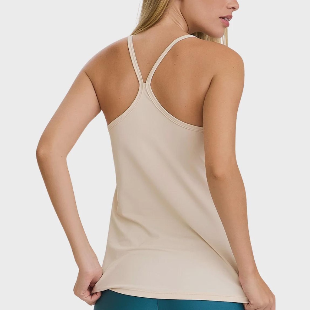 Imagem 3 do produto Camiseta Regata Caju Brasil Light Alças Finas Clássica Feminina