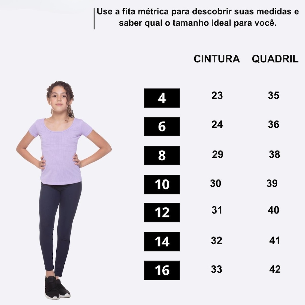 Imagem 5 do produto Calça Legging Zero Best Fit Transparência - Infantil