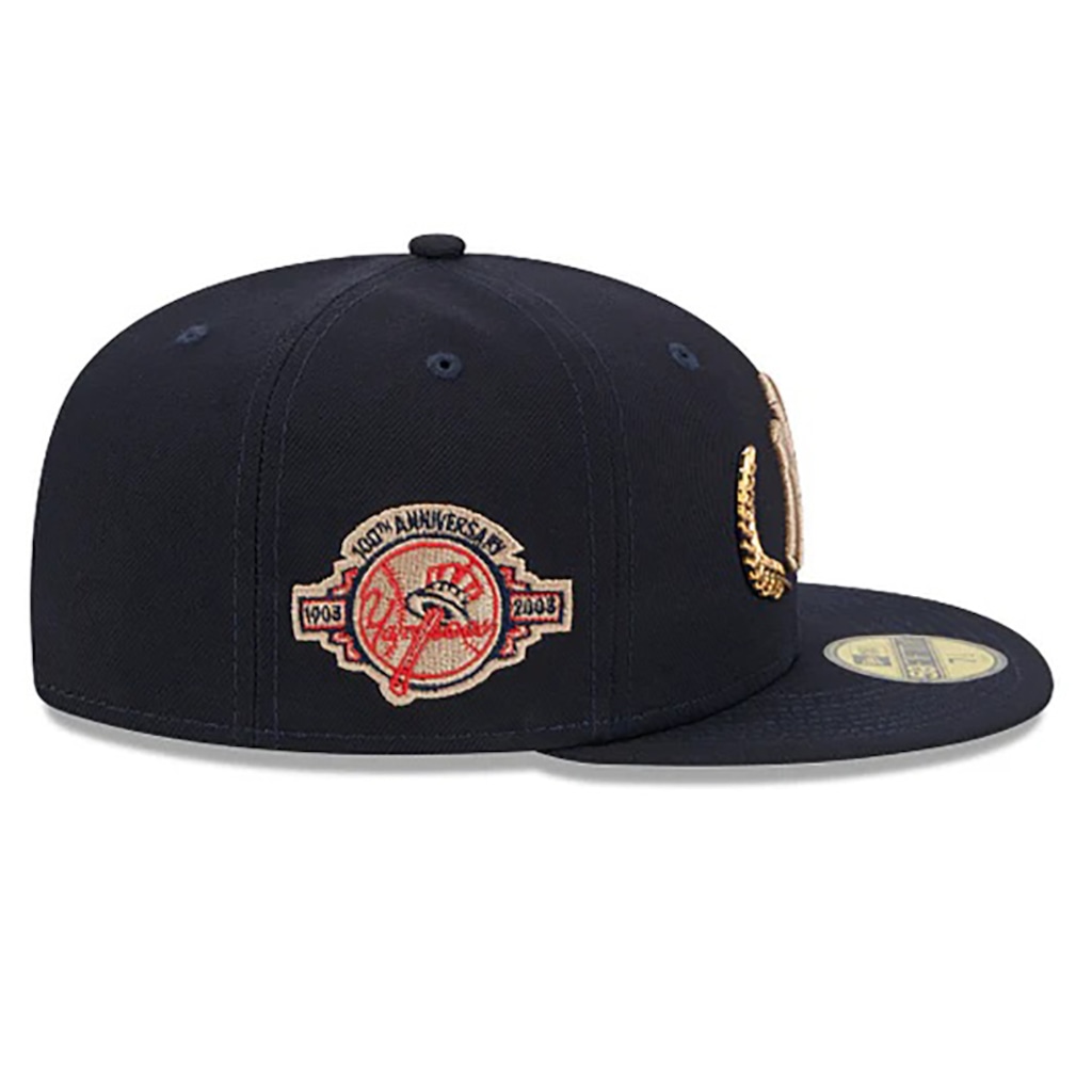 Imagem 3 do produto Boné Adulto New Era New York Yankees Gold Leaf Aba Reta