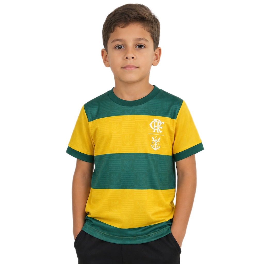 Imagem 3 do produto Camisa do Flamengo Pairar Edição Especial Brasil Braziline - Infantil