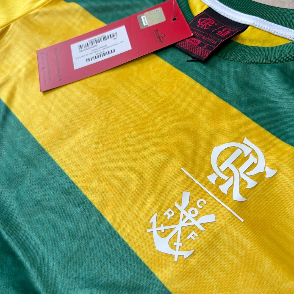 Imagem 4 do produto Camisa do Flamengo Pairar Edição Especial Brasil Braziline - Infantil