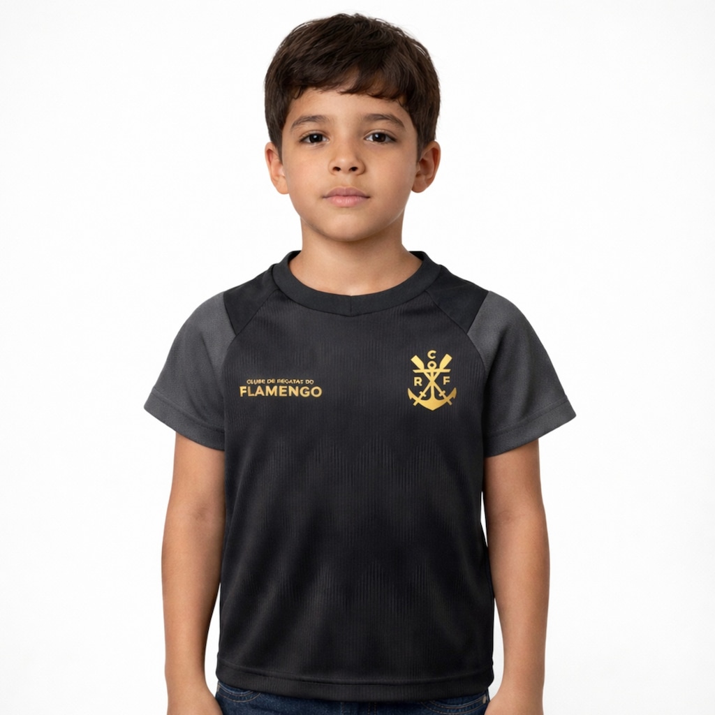 Imagem 2 do produto Camisa do Flamengo Energia Gold Braziline - Infantil