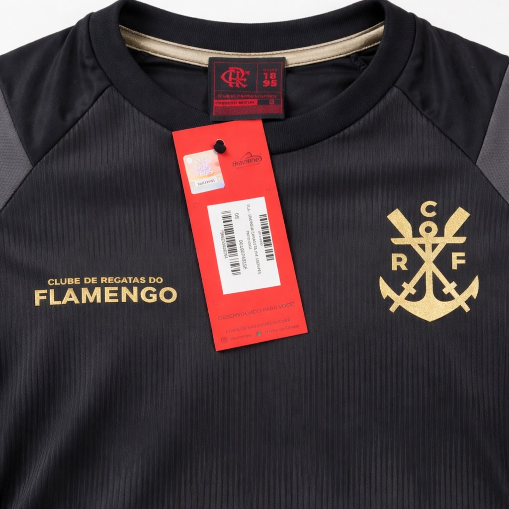 Imagem 3 do produto Camisa do Flamengo Energia Gold Braziline - Infantil