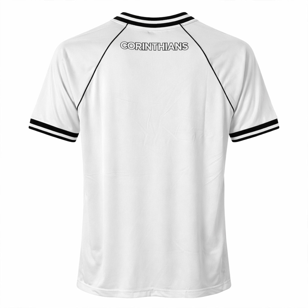 Imagem 4 do produto Camiseta do Corinthians Raglan Símbolo Bordado Coimbra - Masculina