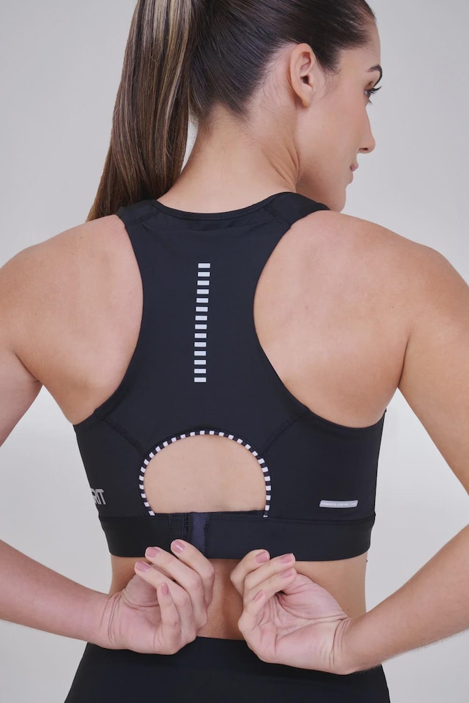 Imagem 2 do produto Top Fitness Authen Grit Bossa Ajustável com Zíper - Feminino