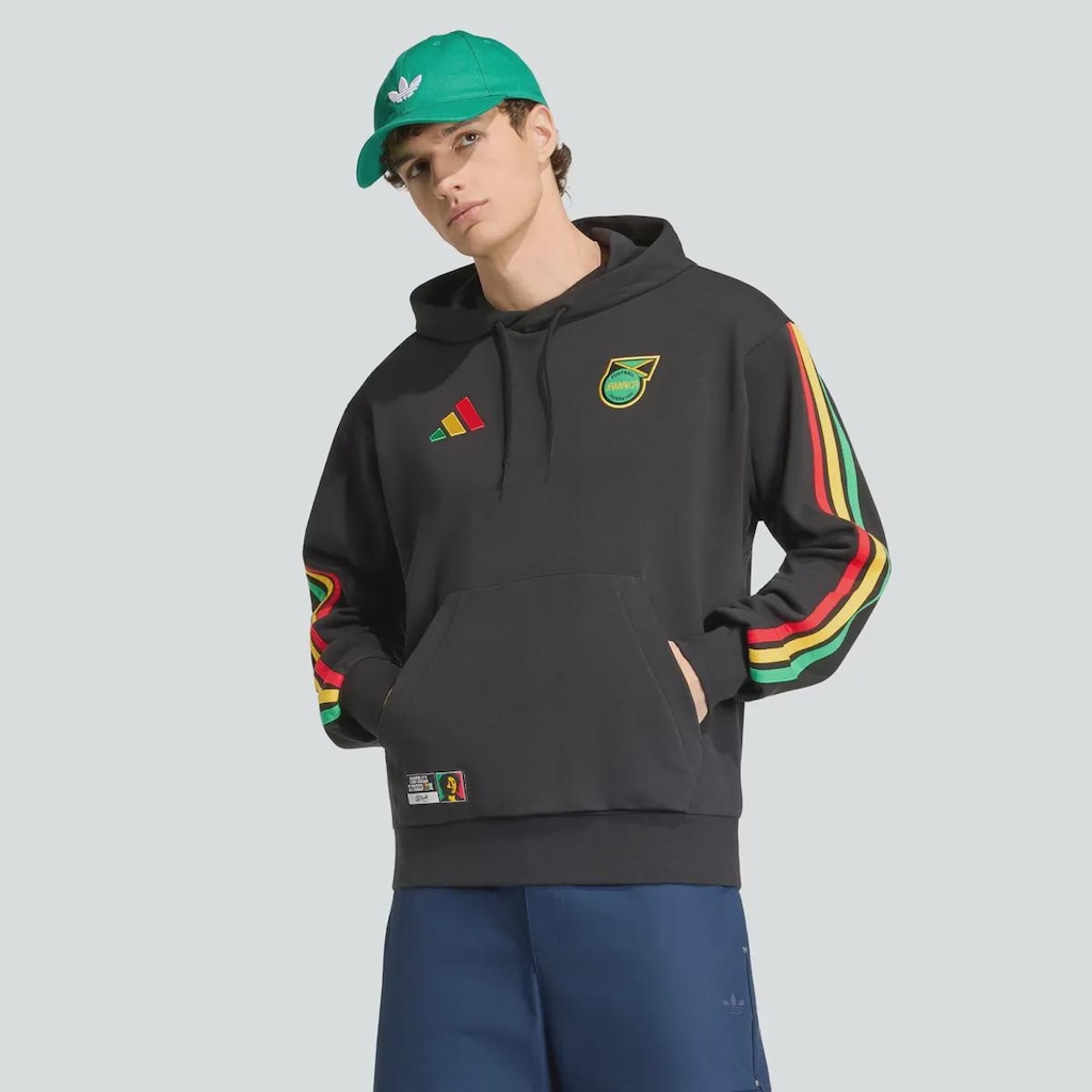 Imagem 2 do produto Blusão de Moletom com Capuz adidas Jamaica DNA Masculino