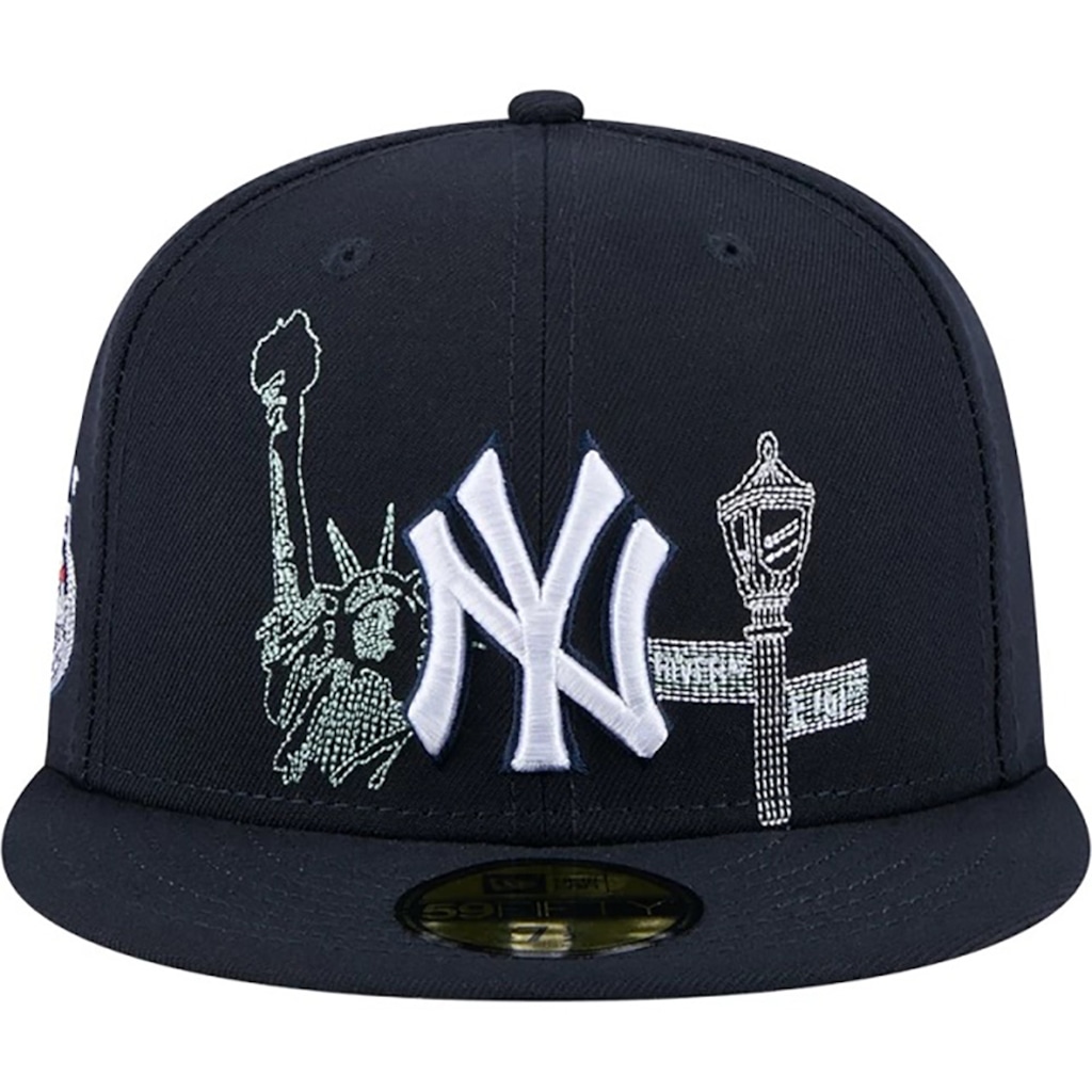Imagem 2 do produto Boné Adulto New Era New York Yankees State Stitch Aba Reta