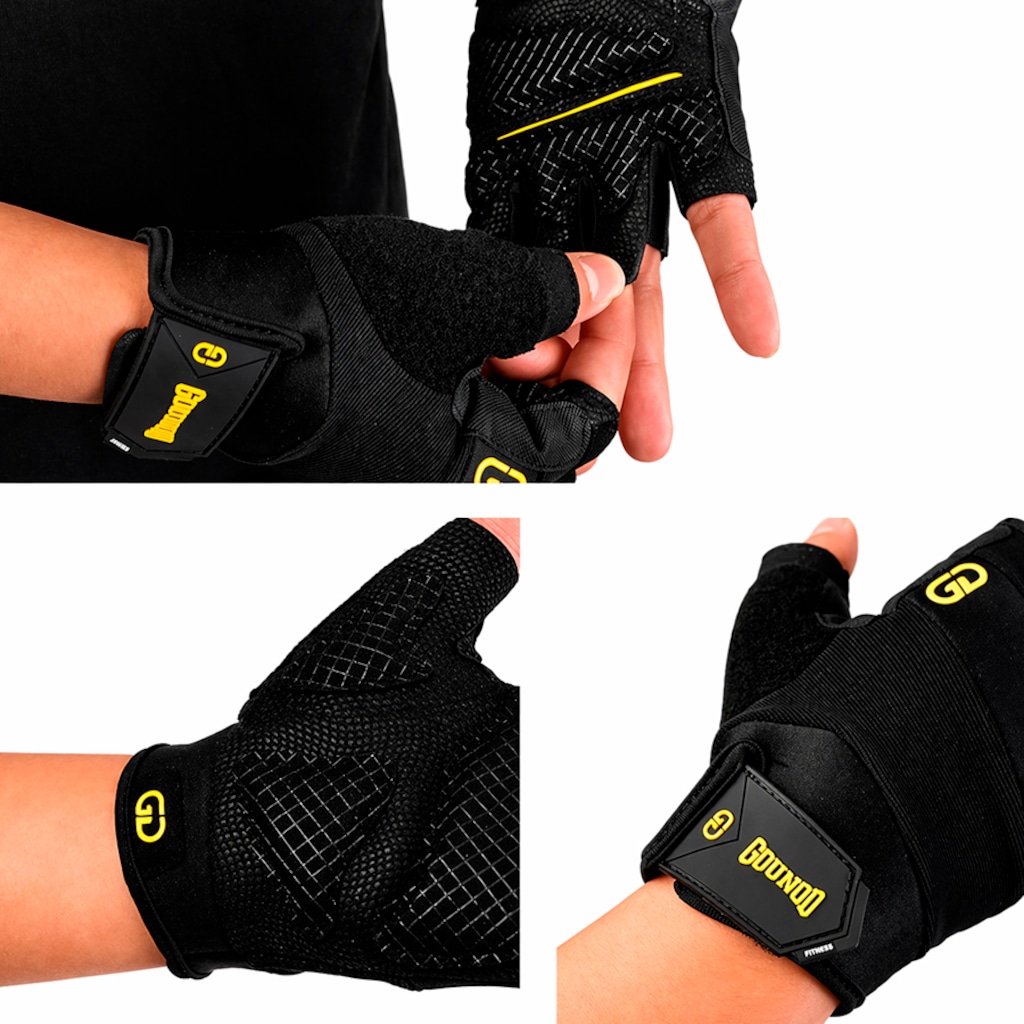 Imagem 4 do produto Luvas Esportiva Gold Sports Gear Gounod Performance Anti Slip Gel e Tecido Respirável