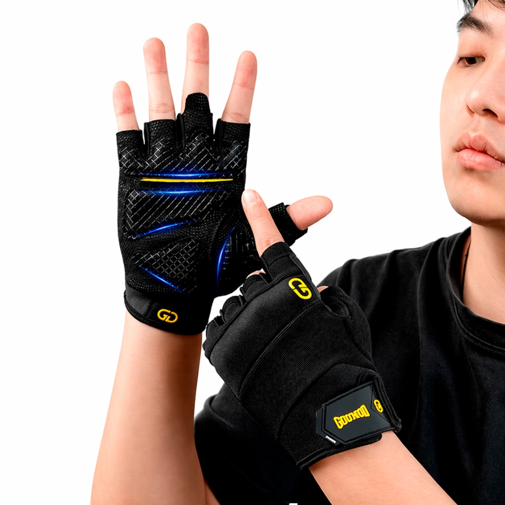 Imagem 5 do produto Luvas Esportiva Gold Sports Gear Gounod Performance Anti Slip Gel e Tecido Respirável