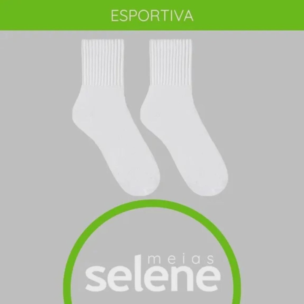 Imagem 3 do produto Kit 3 Pares Meias Esportivas Selene Cano Curto