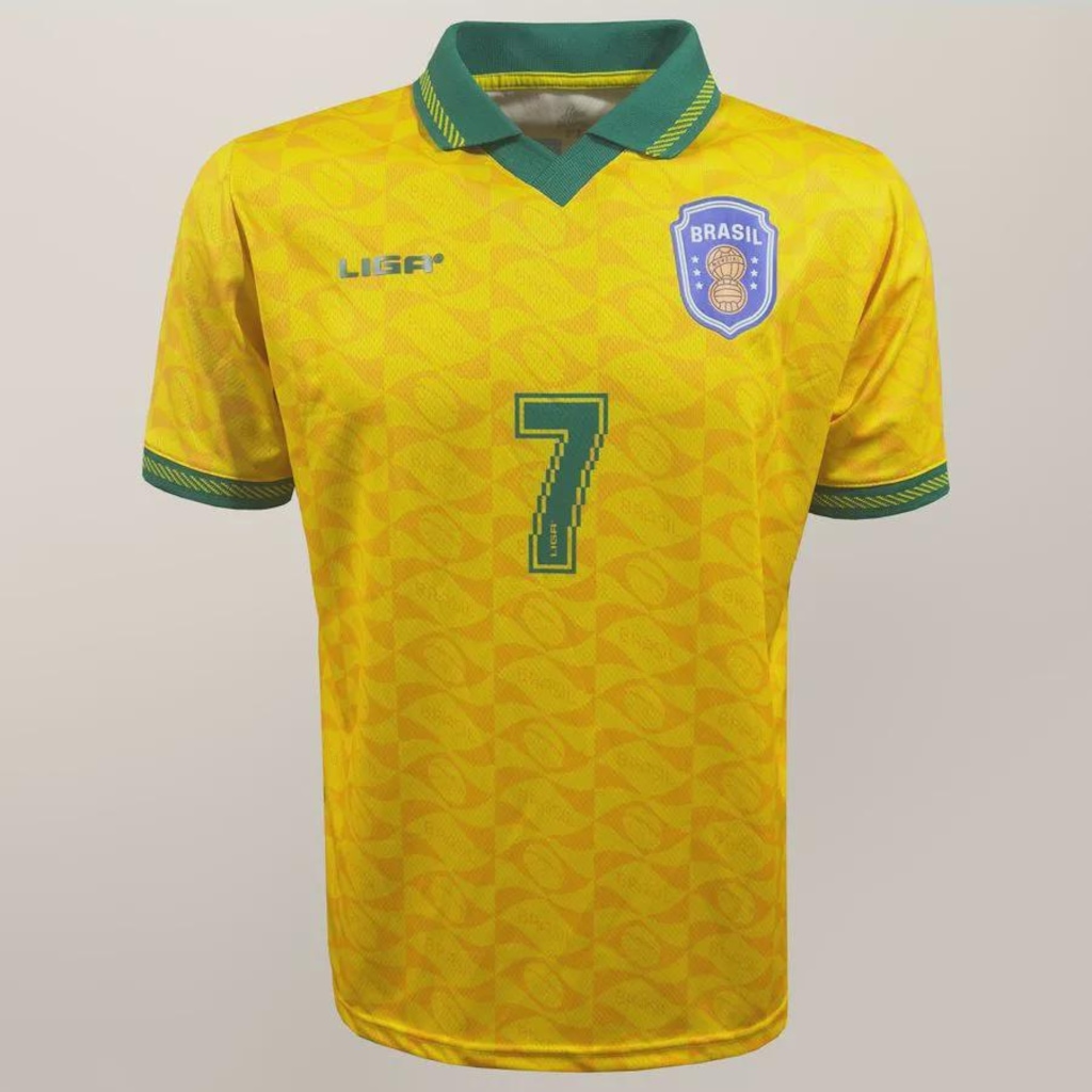 Imagem 3 do produto Camisa do Brasil Allejo 7 Liga Retrô - Masculina