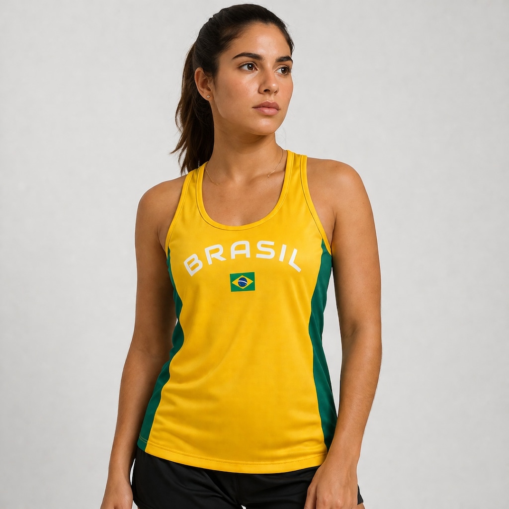 Imagem 3 do produto Camiseta Regata do Brasil Brisa Braziline - Feminina