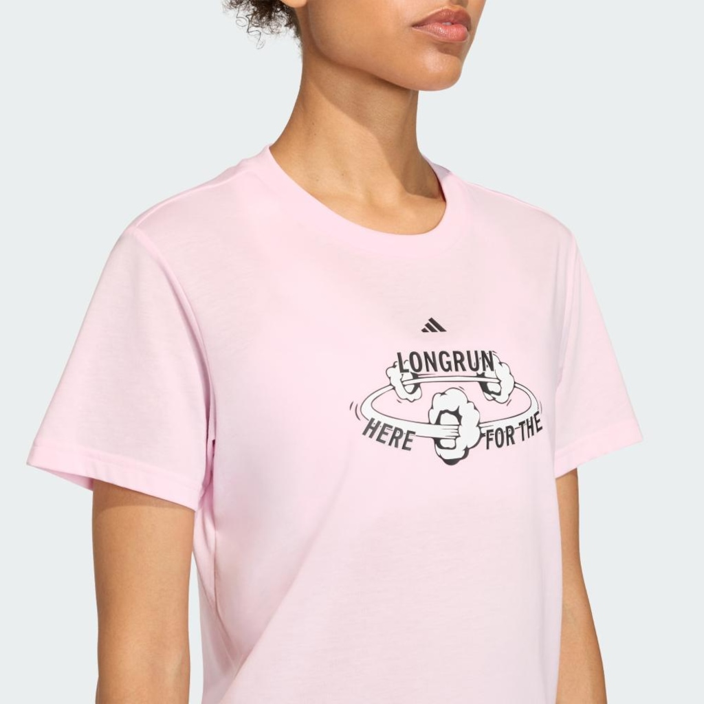 Imagem 5 do produto Camiseta Estampada For The Long Run adidas Feminina