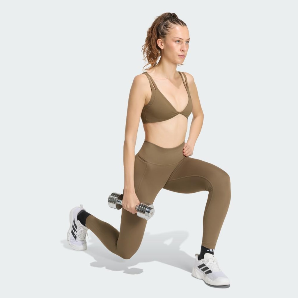 Imagem 4 do produto Top Fitness com Bojo Adidas Optime Workout Twist Feminino