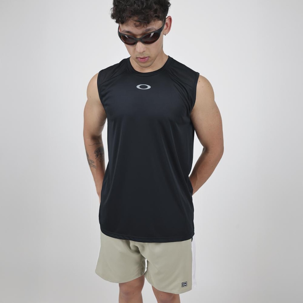 Imagem 5 do produto Bermuda Oakley Geo Block Trunkshorts 18" Pebble - Masculina