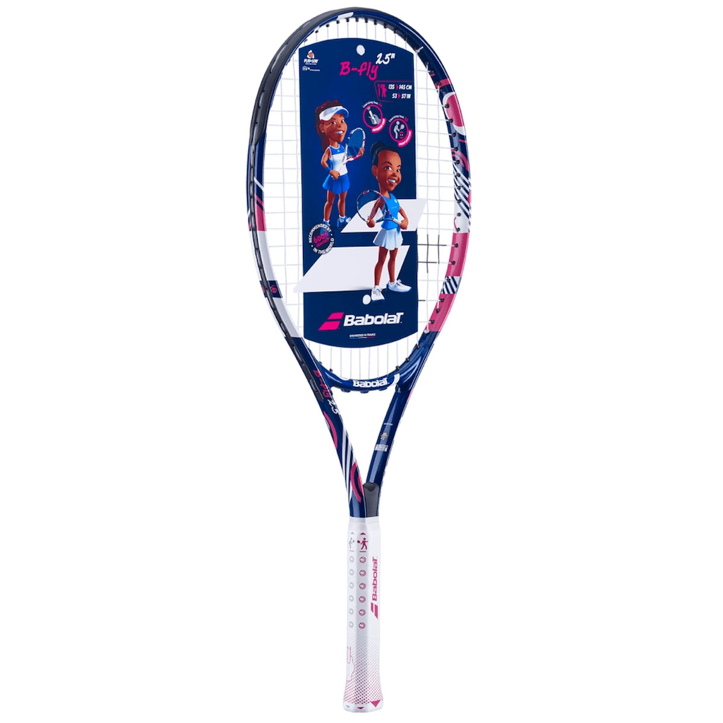 Imagem 2 do produto Raquete Tênis Babolat B Fly 25 Infantil Azul/Rosa L0