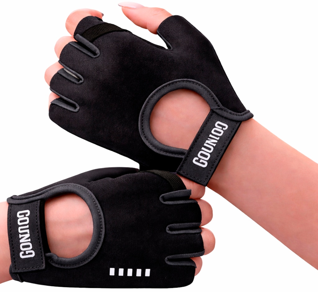 Imagem 2 do produto Luvas Fitiness Gold Sports Gounod VI Gel Meio Dedos Anti Slip Com Silicone e Respirável