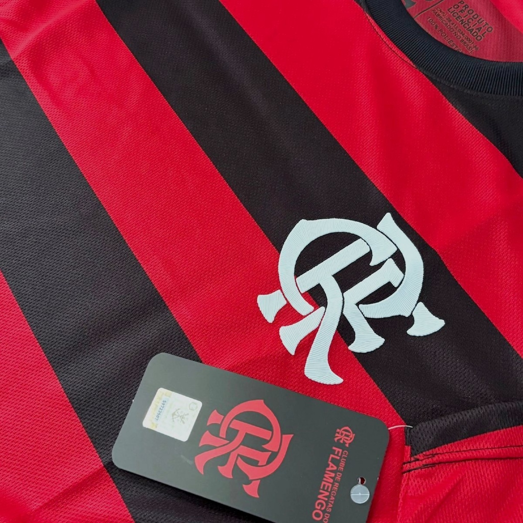 Imagem 4 do produto Camisa do Flamengo Rubro Negro Listrada Coimbra - Masculina