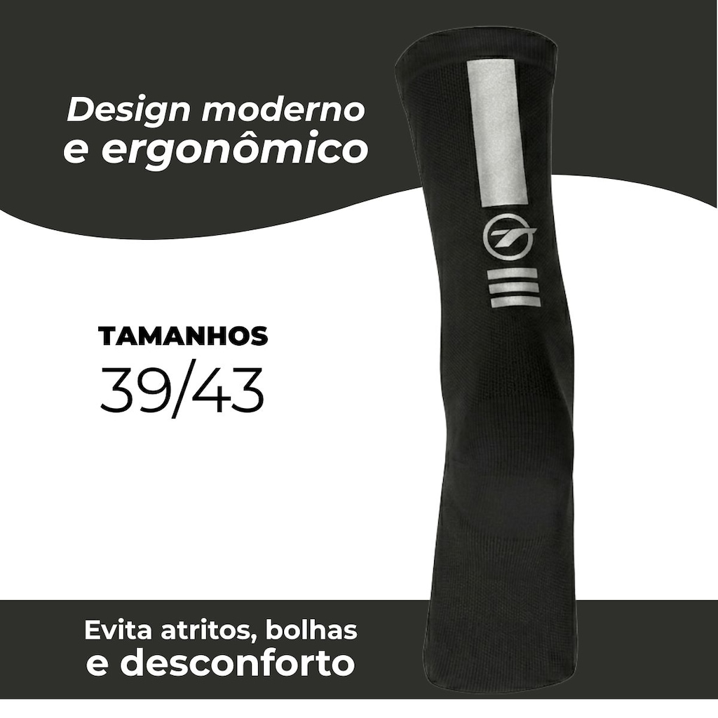 Imagem 2 do produto Meia Cano Médio Ciclismo Corrida Esportiva TSW Ride Mod 3 - Unissex