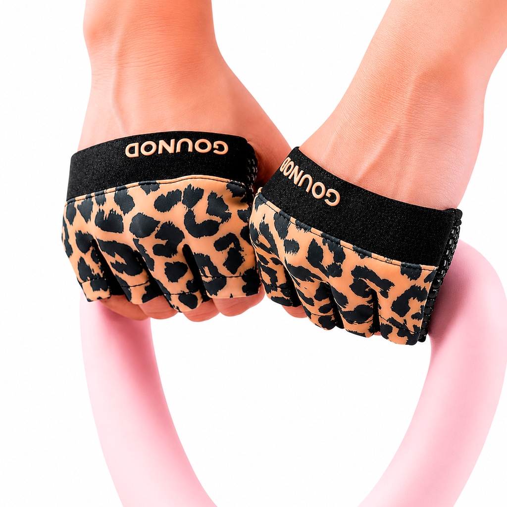 Imagem 4 do produto Luvas Esportiva Gold Sports Gounod VIII Gel Meio Dedos e Palma Silicone