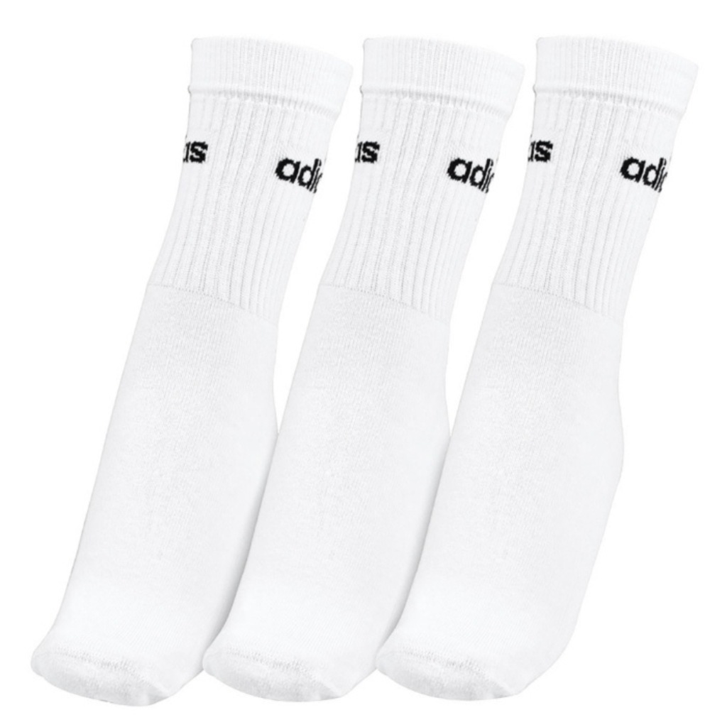 Imagem 3 do produto Kit Meias adidas Linear Crew com 3 Cano Alto - Adulto