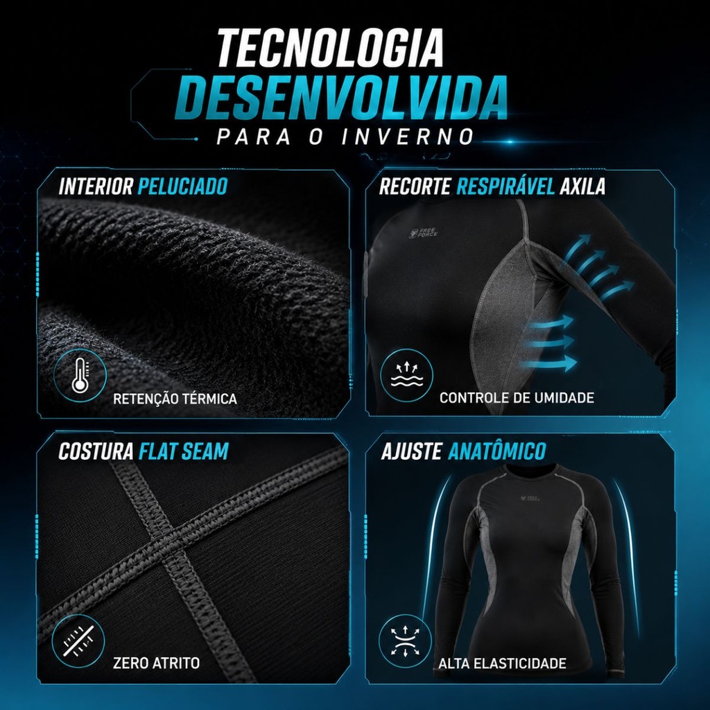Imagem 3 do produto Camisa Manga Longa Free Force - Feminina