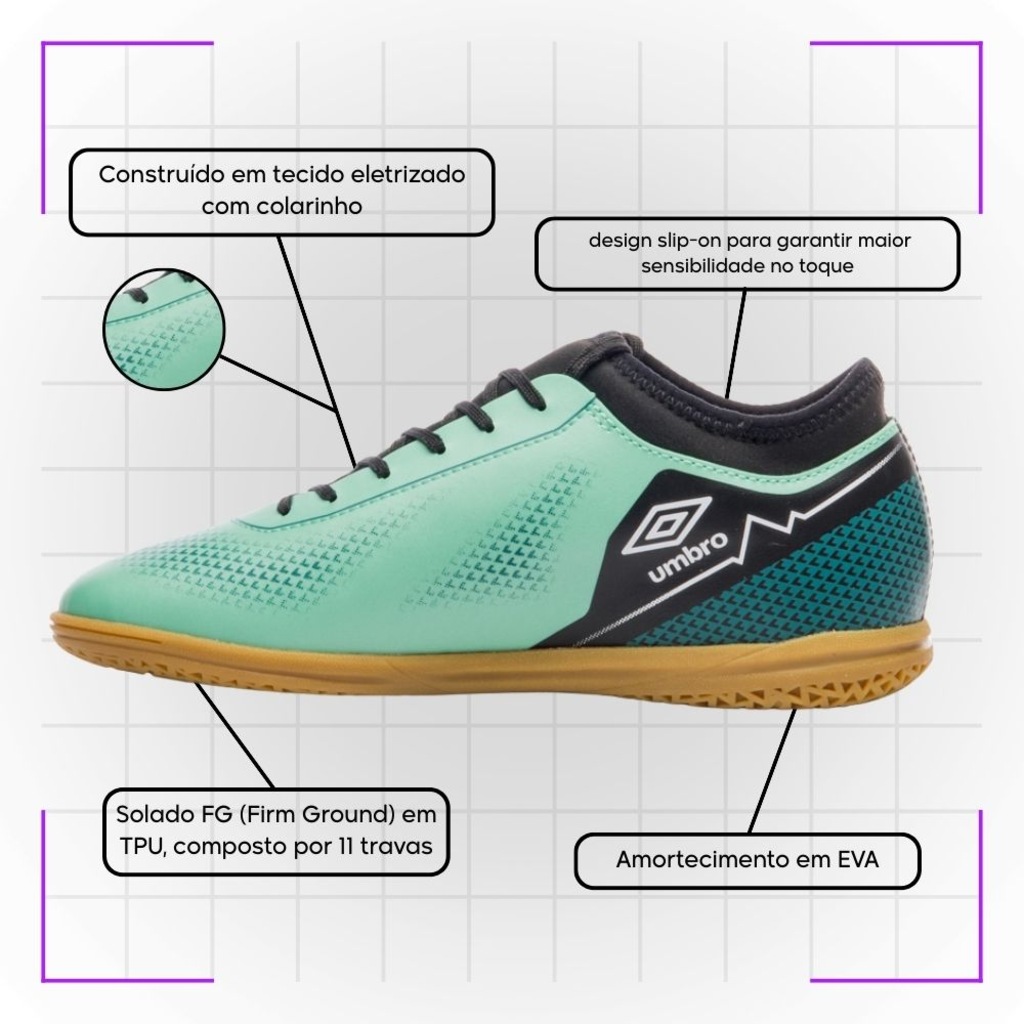 Imagem 3 do produto Chuteira de Futsal Adulta Adamant Top Speed League - Umbro