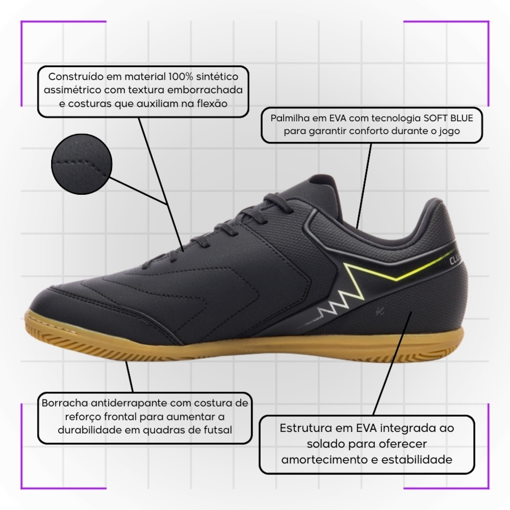Imagem 3 do produto Chuteira de Futsal Adulta Adamant Masterclass Club - Umbro