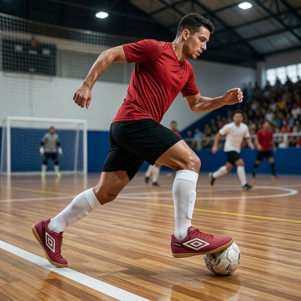 Imagem 2 do produto Kit Chuteira de Futsal Adulto Adamant Masterclass Club E Meião - Umbro
